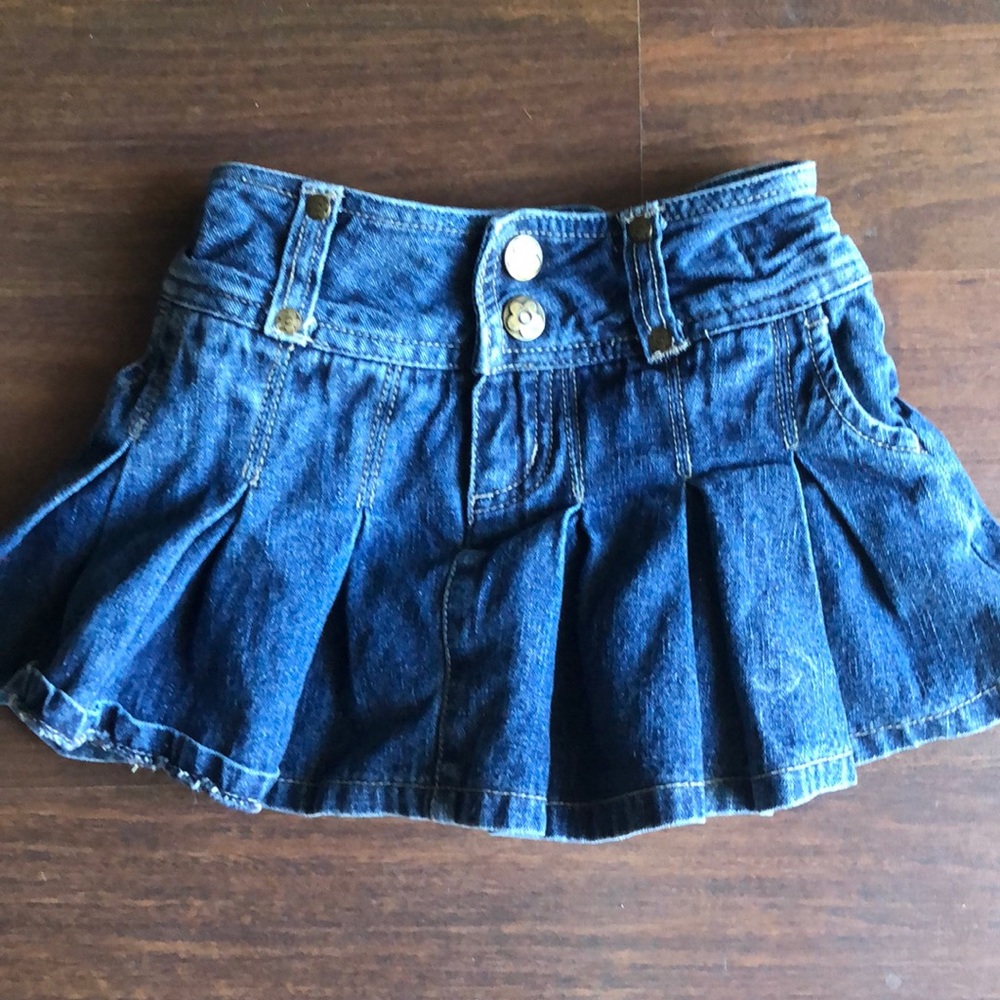 Toddler girl denim skirt